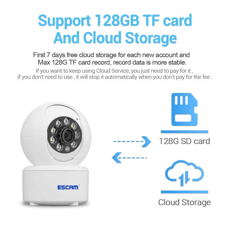 ESCAM QF005 4MP Indoor HD WiFi Pan-tilt Camera, Support Motion Detection / Two-way Audio / Night Vision, QF005 ESCAM QF005 4MP Indoor HD WiFi Pan-tilt Camera, Support Motion Detection / Two-way Audio / Night Vision, QF005